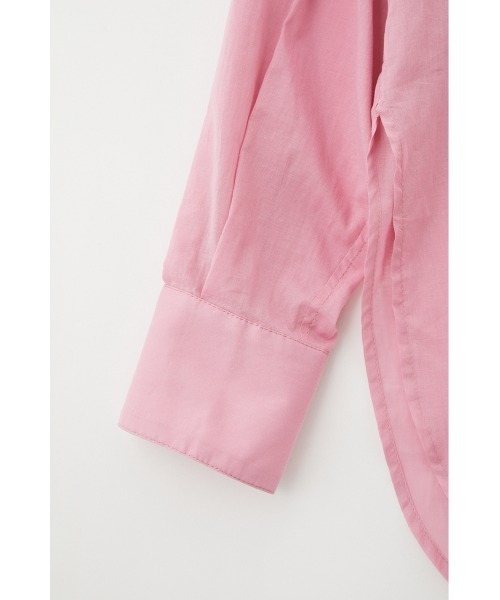 MOUSSY(マウジー)の「SHEER SLIT シャツ(シャツ/ブラウス・レディース・ピンク/アイボリー/ダークブラウン・FREE)」の14枚目の写真