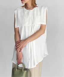 PICCIN | 前後2WAYセーラーカラーノースリブラウス(シャツ/ブラウス)