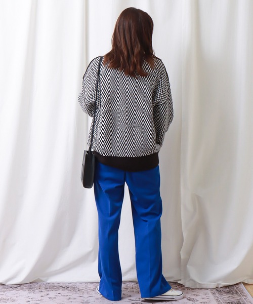 libelle more（リベル モア）の「ジャガード柄ハイネックオーバーニット（ニット/セーター・レディース・ブラック/イエロー/オレンジ/アイボリー・M/L）」の22枚目の写真