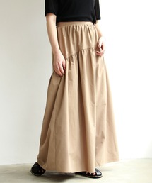 イレギュラーティアードマキシスカート