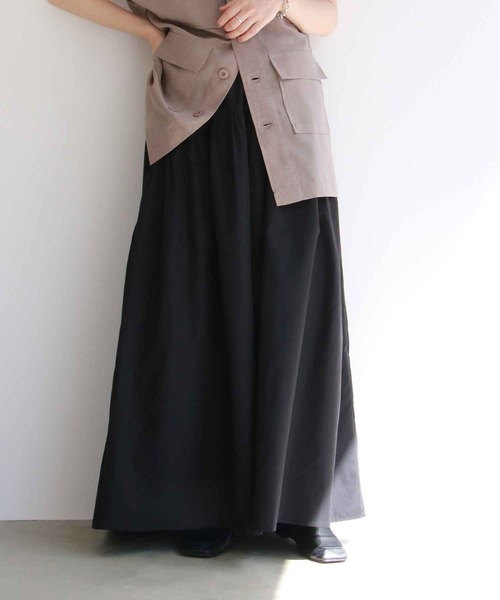 notch.（ノッチ）の「イレギュラーティアードマキシスカート（スカート・レディース・ブラック/ブラウン/オフホワイト・TM/M）」の3枚目の写真