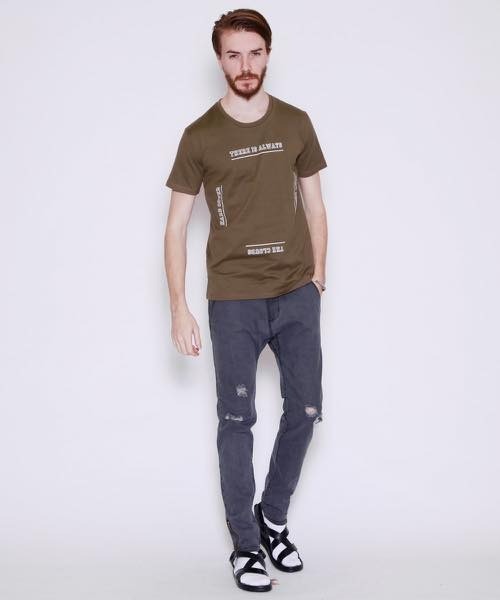 hardcover（ハードカバー）の「hardcover/ﾛｺﾞTEE2（Tシャツ/カットソー・レディース・ブラック/オリーブ/ネイビー・MEDIUM/SMALL）」の10枚目の写真