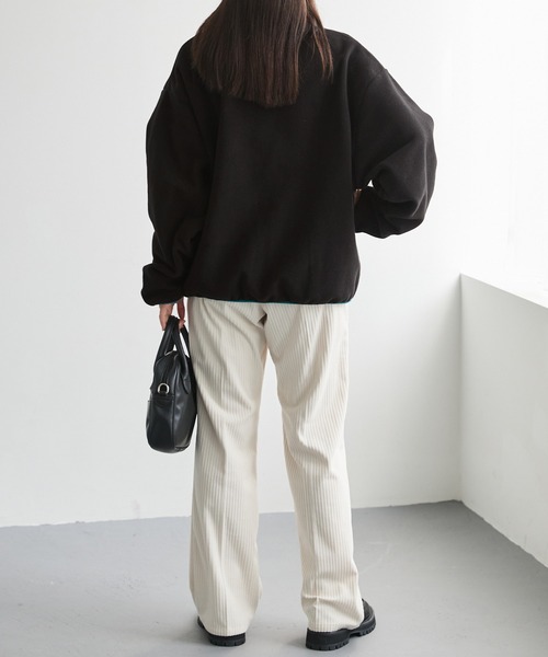 DISCUS ATHLETIC(ディスカス アスレチック)の「DISCUS ATHLETIC/ディスカス アスレチック カラーパイピンク ハーフジップ フリースプルオーバー(スウェット・レディース・ブルー/ブラック/ミント/ライトグレー・M/L)」の16枚目の写真