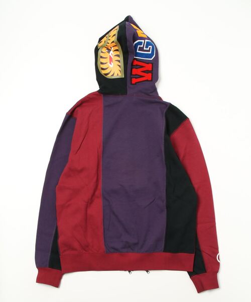A BATHING APE(アベイシングエイプ)の「DOCKING SHARK FULL ZIP HOODIE L(パーカー・レディース・ブラック/グレー・X-SMALL/SMALL/MEDIUM)」の4枚目の写真