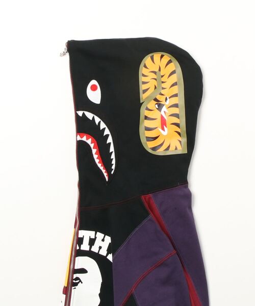 A BATHING APE(アベイシングエイプ)の「DOCKING SHARK FULL ZIP HOODIE L(パーカー・レディース・ブラック/グレー・X-SMALL/SMALL/MEDIUM)」の5枚目の写真