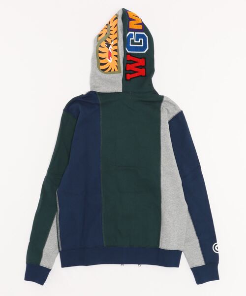 A BATHING APE(アベイシングエイプ)の「DOCKING SHARK FULL ZIP HOODIE L(パーカー・レディース・ブラック/グレー・X-SMALL/SMALL/MEDIUM)」の6枚目の写真