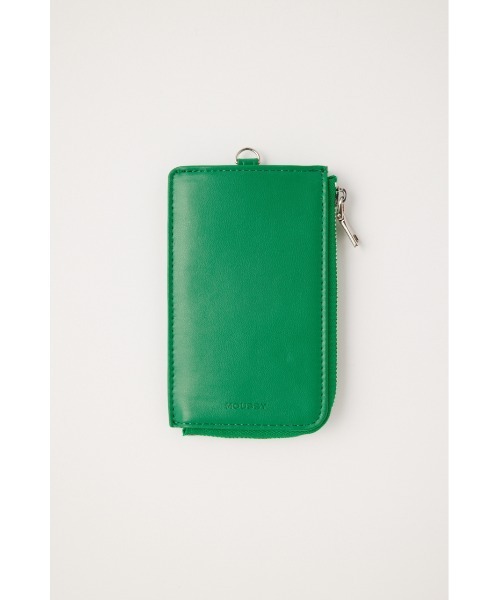 MOUSSY（マウジー）の「CARD ケース（カードケース・レディース・グリーン/オフホワイト/ブラック/ライトグリーン・FREE）」の4枚目の写真