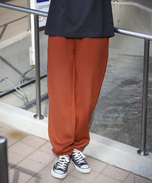 ZIP FIVE(ジップファイブ)の「【ZIP FIVE】ヘビーウェイトワイドスウェットパンツ/12ozオーバーサイズワイドスウェットジョガーパンツ(スウェットパンツ・レディース・ブラック/ダークグリーン/ネイビー/ブラウン/レッド/ブルー/アイボリー/杢グレー・MEDIUM/LARGE/X-LARGE)」の10枚目の写真