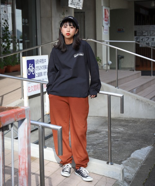 ZIP FIVE(ジップファイブ)の「【ZIP FIVE】ヘビーウェイトワイドスウェットパンツ/12ozオーバーサイズワイドスウェットジョガーパンツ(スウェットパンツ・レディース・ブラック/ダークグリーン/ネイビー/ブラウン/レッド/ブルー/アイボリー/杢グレー・MEDIUM/LARGE/X-LARGE)」の12枚目の写真