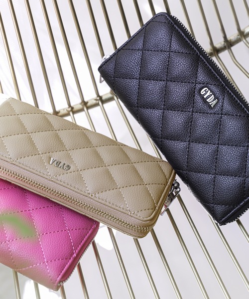 GYDA(ジェイダ)の「GYDA (ジェイダ) ラウンド長財布 キルティング GY-W061(財布・レディース・ピンク/ベージュ/ブラック・FREE)」の15枚目の写真