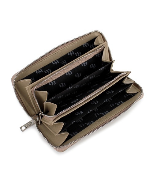 GYDA(ジェイダ)の「GYDA (ジェイダ) ラウンド長財布 キルティング GY-W061(財布・レディース・ピンク/ベージュ/ブラック・FREE)」の5枚目の写真