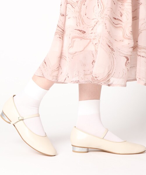 ESPERANZA（エスペランサ）の「◆【日本製】ワンストラップカンフーシューズ（パンプス・レディース・ブラック/アイボリー/アイボリー系8/ブラック系8・M/L/LL/S）」の9枚目の写真