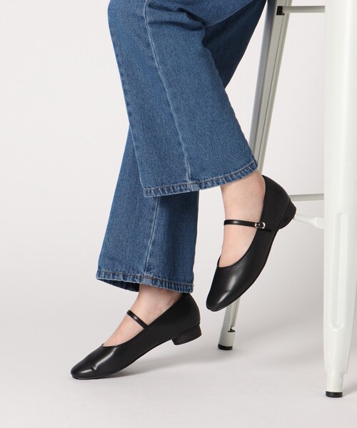 ESPERANZA（エスペランサ）の「◆【日本製】ワンストラップカンフーシューズ（パンプス・レディース・ブラック/アイボリー/アイボリー系8/ブラック系8・M/L/LL/S）」の8枚目の写真