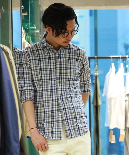 EDIFICE(エディフィス)の「◇MONTI / モンティ : C/LI OXチェック セミワイドカラーシャツ(シャツ/ブラウス・メンズ・その他10/その他7・48/46/44/50)」の1枚目の写真