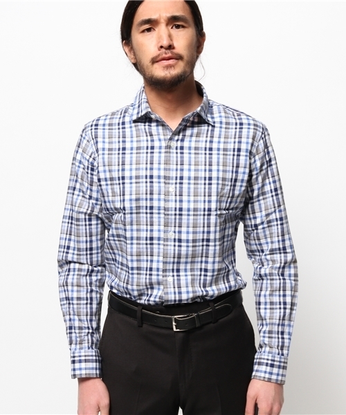 EDIFICE(エディフィス)の「◇MONTI / モンティ : C/LI OXチェック セミワイドカラーシャツ(シャツ/ブラウス・メンズ・その他10/その他7・48/46/44/50)」の6枚目の写真