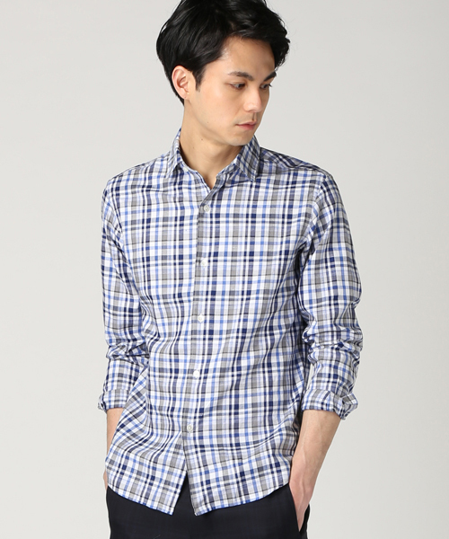 EDIFICE(エディフィス)の「◇MONTI / モンティ : C/LI OXチェック セミワイドカラーシャツ(シャツ/ブラウス・メンズ・その他10/その他7・48/46/44/50)」の4枚目の写真