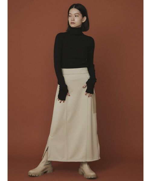 COTORICA（コトリカ）の「リブプチハイネックニット（ニット/セーター・レディース・ブラック/パープル/ピンク/ブルー/グリーン/アイボリー・FREE）」の12枚目の写真