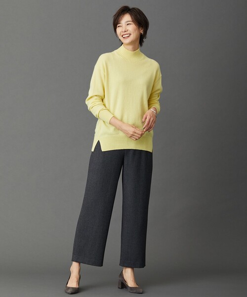 J.PRESS(ジェイプレス)の「クラシカルツイード&ヘリンボン セミワイド パンツ(その他パンツ・レディース・ブラウン系5/ブラック系5/グレー系5・7/9/11/13)」の5枚目の写真