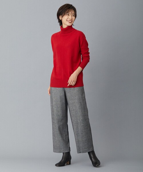 J.PRESS(ジェイプレス)の「クラシカルツイード&ヘリンボン セミワイド パンツ(その他パンツ・レディース・ブラウン系5/ブラック系5/グレー系5・7/9/11/13)」の7枚目の写真