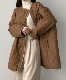 Louere | 配色パイピングキルティングコート(ダウンジャケット/コート)