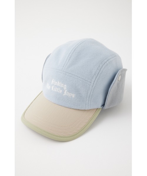 MOUSSY（マウジー）の「FLEECE EARMUFFS キャップ（キャップ・レディース・ライトブルー/ネイビー・FREE）」の4枚目の写真