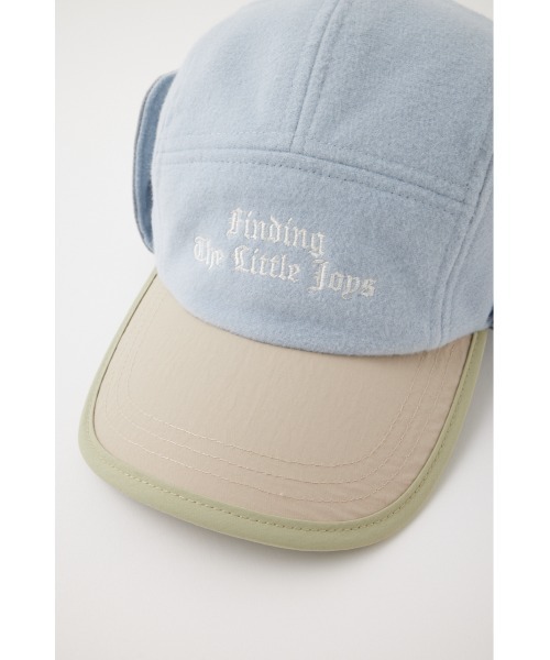 MOUSSY（マウジー）の「FLEECE EARMUFFS キャップ（キャップ・レディース・ライトブルー/ネイビー・FREE）」の7枚目の写真