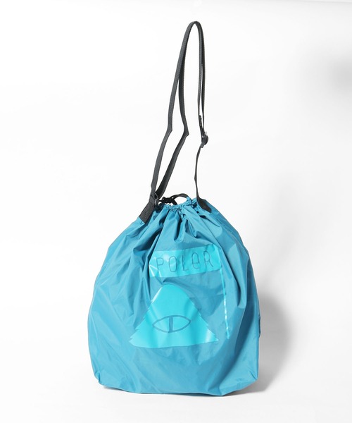 POLeR(ポーラー)の「POLeR/ポーラー SHOULDER ECO BAG ショルダーバック パッカブル(エコバッグ/サブバッグ・メンズ・ブルー/ブラック/パープル/ホワイト/ライトグリーン・ONE SIZE)」の4枚目の写真