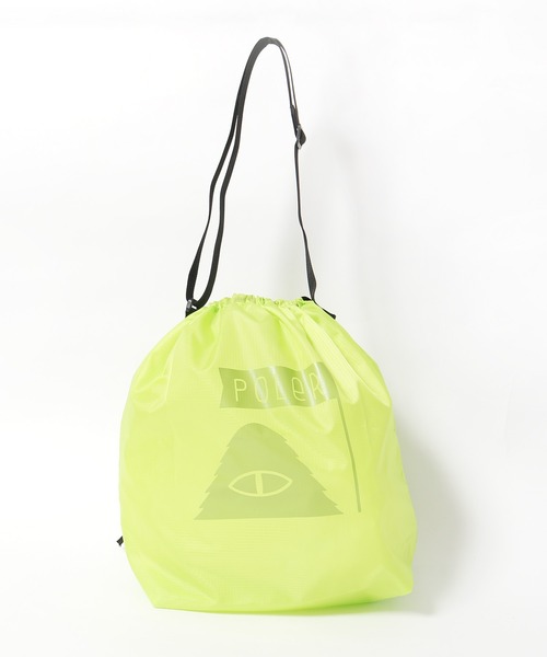 POLeR(ポーラー)の「POLeR/ポーラー SHOULDER ECO BAG ショルダーバック パッカブル(エコバッグ/サブバッグ・メンズ・ブルー/ブラック/パープル/ホワイト/ライトグリーン・ONE SIZE)」の3枚目の写真