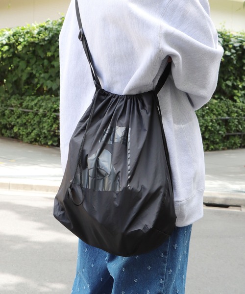 POLeR(ポーラー)の「POLeR/ポーラー SHOULDER ECO BAG ショルダーバック パッカブル(エコバッグ/サブバッグ・メンズ・ブルー/ブラック/パープル/ホワイト/ライトグリーン・ONE SIZE)」の19枚目の写真