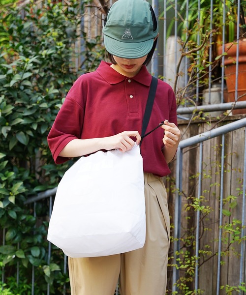 POLeR(ポーラー)の「POLeR/ポーラー SHOULDER ECO BAG ショルダーバック パッカブル(エコバッグ/サブバッグ・メンズ・ブルー/ブラック/パープル/ホワイト/ライトグリーン・ONE SIZE)」の20枚目の写真