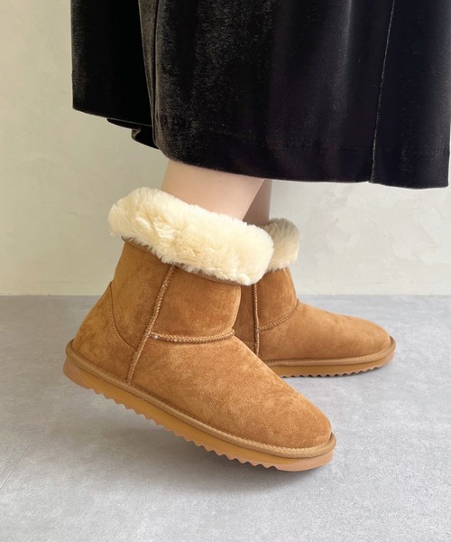 セール】＼ ほかほか もこもこ あったかい ／ムートン ブーツ 25401
