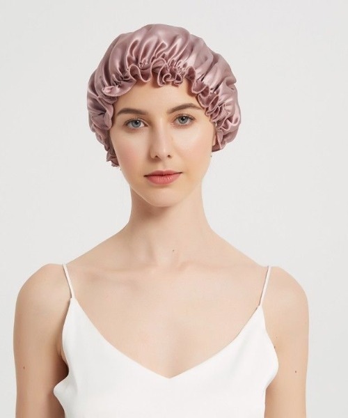 Coo+i（クーイ）の「シルクナイトキャップ（その他ルームウェア・レディース・ブラック/ネイビー/ラベンダー/ブルー/イエロー/パープル/ゴールド/ベージュ/ブラウン/ピンク/ホワイト・M/L）」の21枚目の写真