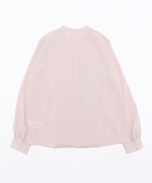 Te chichi（テチチ）の「フロントレースブラウス（シャツ/ブラウス・レディース・チャコール/ピンク/オフホワイト・ﾌﾘ-）」の4枚目の写真