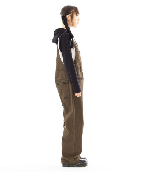 X-girl（エックスガール）の「OVERDYED OVERALLS（サロペット