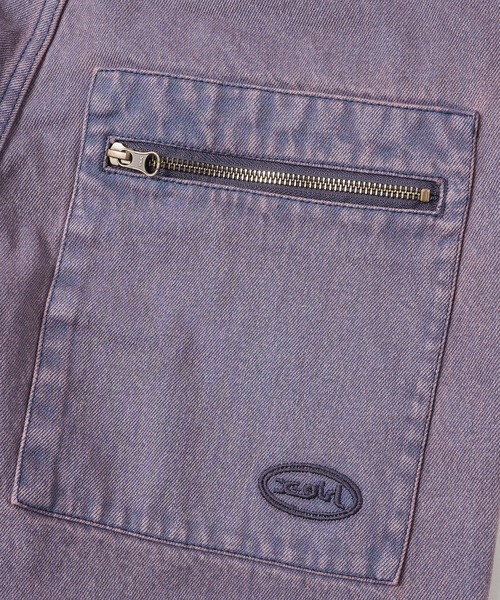 X-girl（エックスガール）の「OVERDYED OVERALLS（サロペット/オーバーオール・レディース・ブラウン/パープル・S/M）」の15枚目の写真