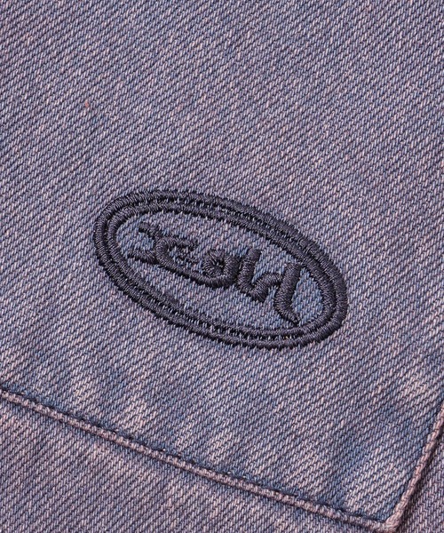 X-girl（エックスガール）の「OVERDYED OVERALLS（サロペット/オーバーオール・レディース・ブラウン/パープル・S/M）」の16枚目の写真