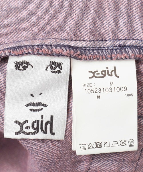 X-girl（エックスガール）の「OVERDYED OVERALLS（サロペット
