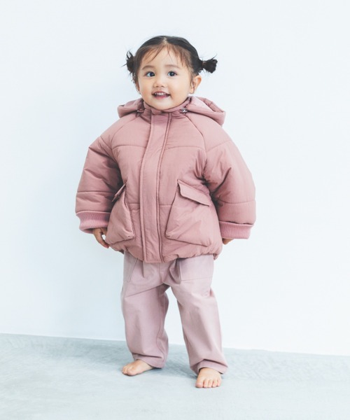 ooju(オージュ)の「【ooju】イージーワイドパンツ(カーゴパンツ・キッズ・カーキ/チャコールグレー/ピンク・2/3/4)」の5枚目の写真