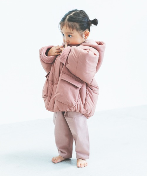 ooju(オージュ)の「【ooju】イージーワイドパンツ(カーゴパンツ・キッズ・カーキ/チャコールグレー/ピンク・2/3/4)」の6枚目の写真