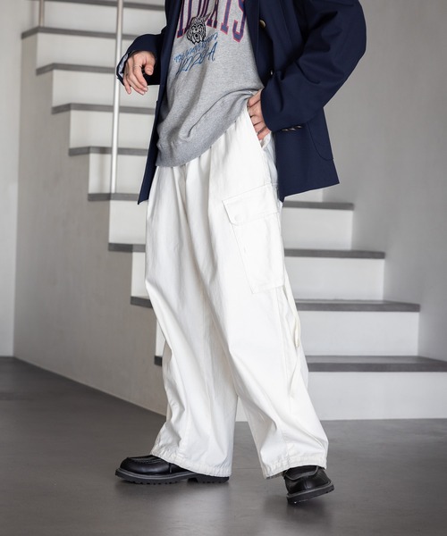 RAGEBLUE（レイジブルー）の「バックサテンカーゴパンツ（カーゴパンツ・メンズ・ホワイト/ブラック/カーキ・MEDIUM/LARGE）」の14枚目の写真