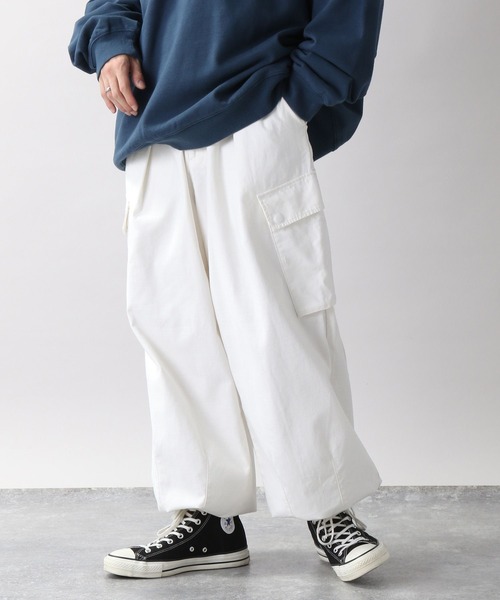 RAGEBLUE（レイジブルー）の「バックサテンカーゴパンツ（カーゴパンツ・メンズ・ホワイト/ブラック/カーキ・MEDIUM/LARGE）」の6枚目の写真