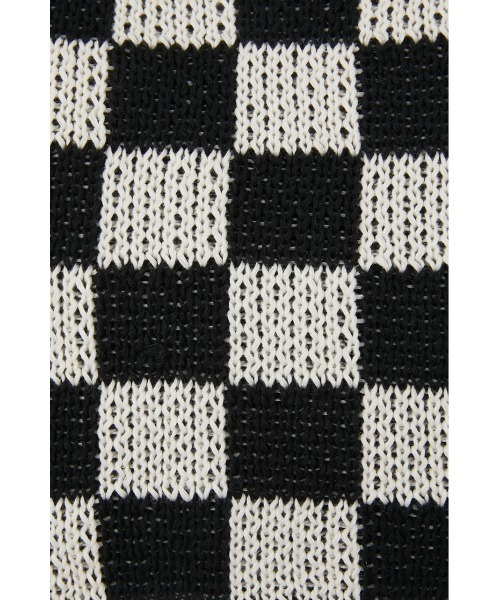 SLY(スライ)の「LIMITED ITEM CHECKER KNIT BAG チェッカー ニットバッグ(ハンドバッグ・レディース・ブラック・FREE)」の4枚目の写真