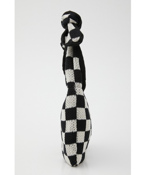 SLY(スライ)の「LIMITED ITEM CHECKER KNIT BAG チェッカー ニットバッグ(ハンドバッグ・レディース・ブラック・FREE)」の6枚目の写真
