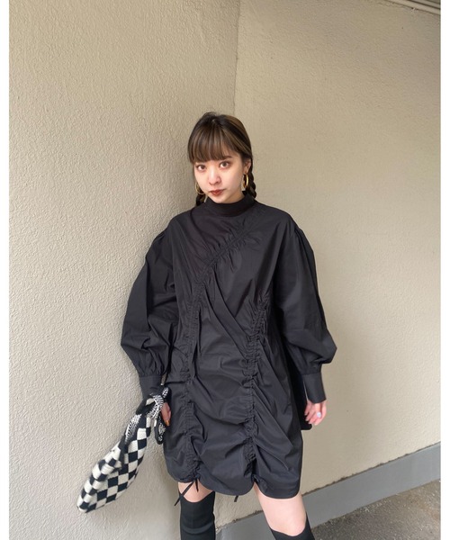 SLY(スライ)の「LIMITED ITEM CHECKER KNIT BAG チェッカー ニットバッグ(ハンドバッグ・レディース・ブラック・FREE)」の10枚目の写真