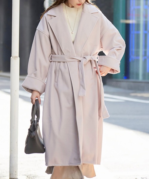 セール】ワイドスリーブ サイドスリットチェスターコート（チェスター