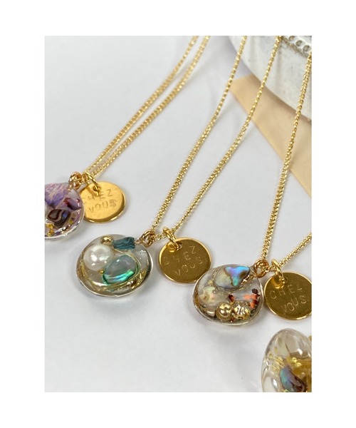 tone(トーン)の「【chez vous】Jewelry ice イヤリング ネックレスセット(MA)(イヤリング・レディース・グリーン系その他・FREE)」の6枚目の写真