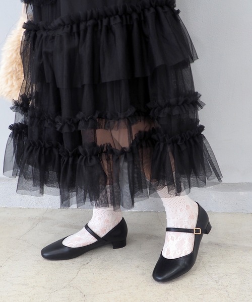 byあしながおじさん(バイアシナガオジサン)の「ストラップシューズ 8750388(パンプス・レディース・ベージュ/クリアブラック/プラチナム/ブラック/ワイン・22.5cm/23.0cm/23.5cm/24.0cm/24.5cm)」の19枚目の写真