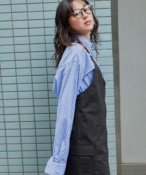 Auntie Rosa Holiday（アンティローザホリデー）の「ナイロンフィッシングジャンスカ（ジャンパースカート・レディース・ブラック/ベージュ・FREE）」の21枚目の写真