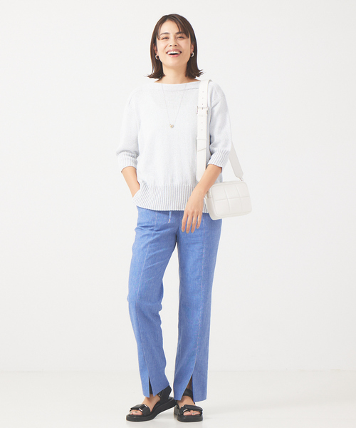 ADD CULUMN（アドカラム）の「【ADD CULUMN】スクエアショルダーバッグ（ショルダーバッグ・レディース・ベージュ/ホワイト・フリー）」の3枚目の写真