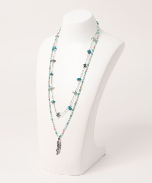 チャイハネ（チャイハネ）の「【チャイハネ】ターコリーネックレス（ネックレス・レディース・シルバー/ゴールド・FREE）」の6枚目の写真